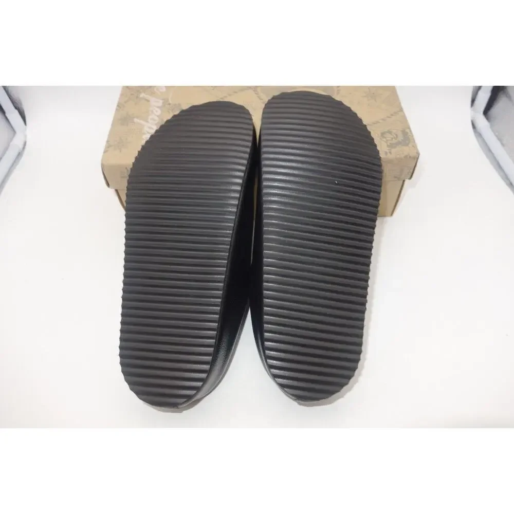 NEW Free People Black Cambria Footbed Clogs Women's 36 US Size 6 FP Collection
